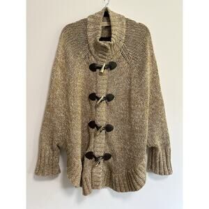 Michael Kors Tan Sweater with Toggle Closures